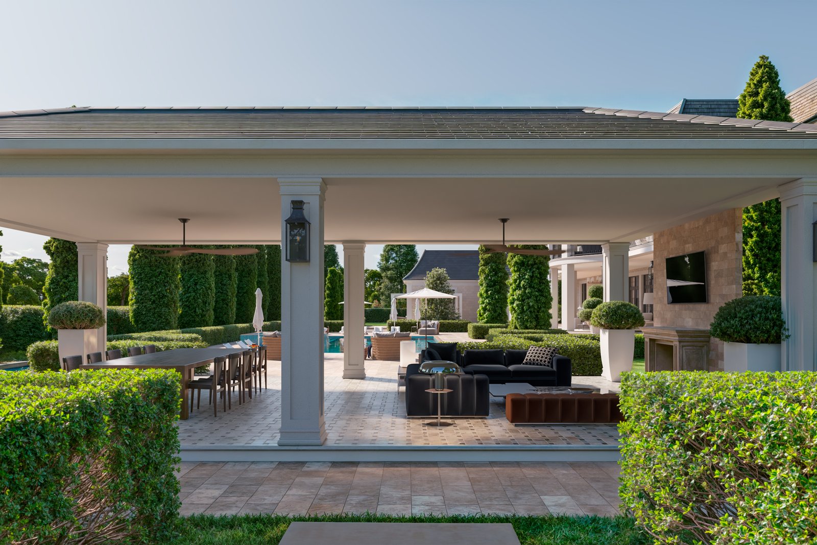 Exterior Residential Luxury Render Architectural Visualization