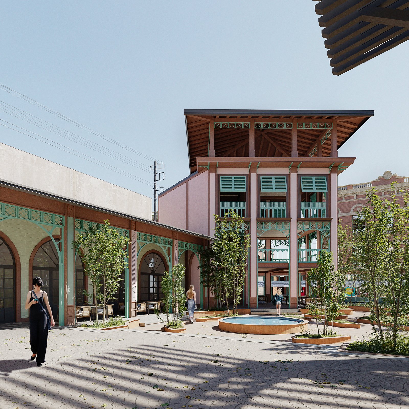 Exterior Commercial UrbanPlaning Luxury Render Architectural Visualization