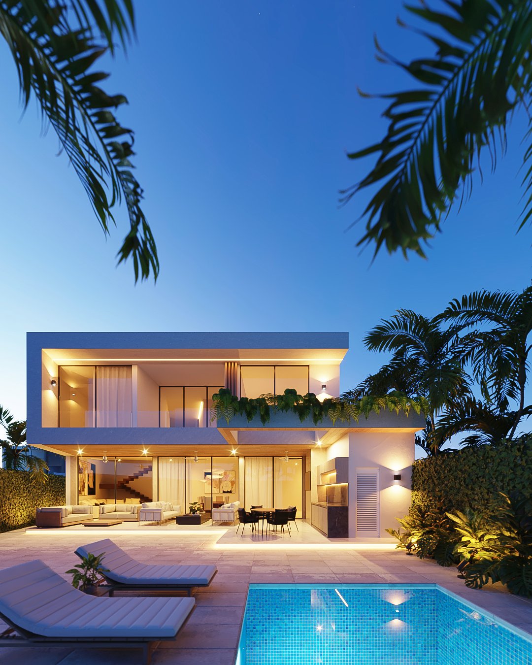 Exterior Residential Render Architectural Visualization