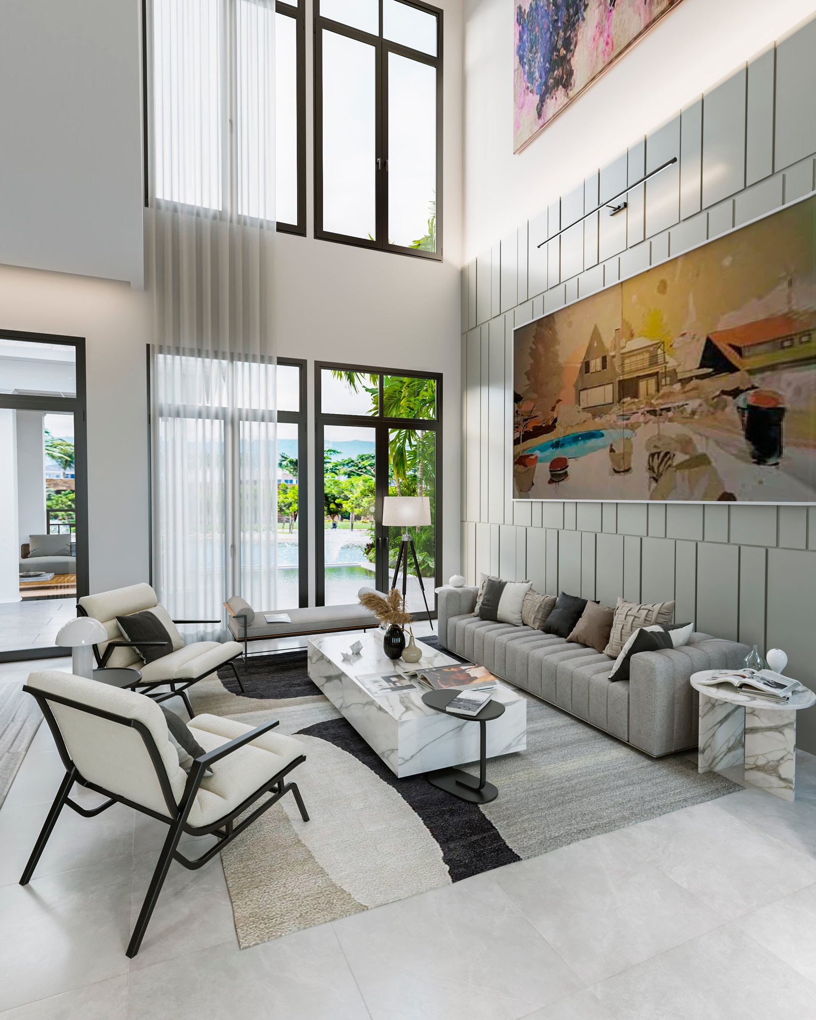 Interior Residential Render Architectural Visualization