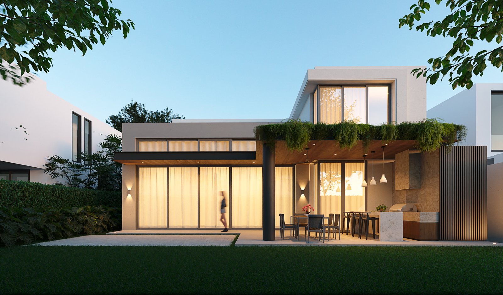 Exterior Residential Render Architectural Visualization