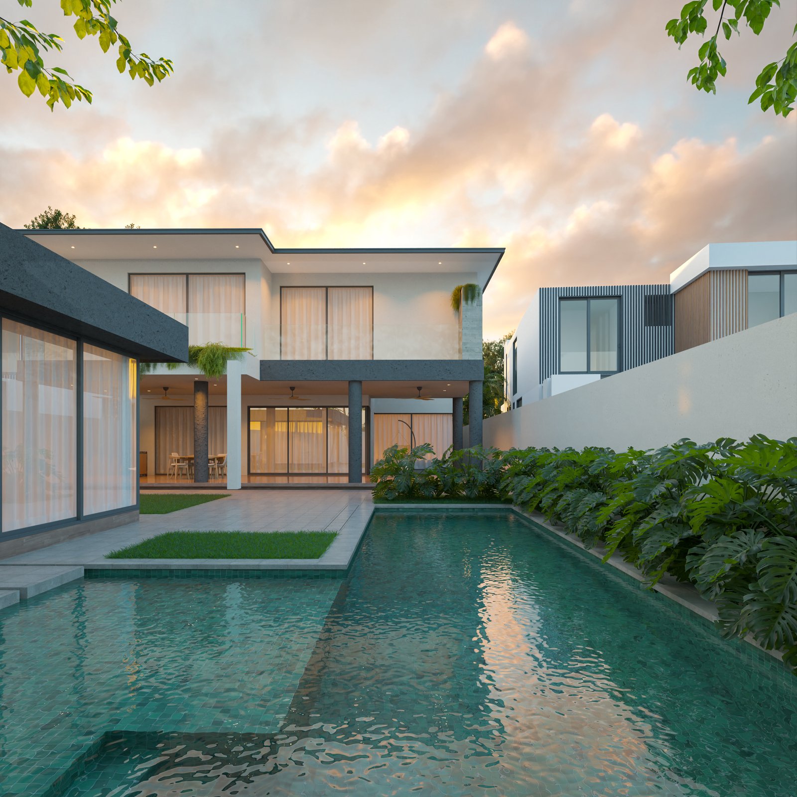 Exteriors Residential Render Architectural Visualization