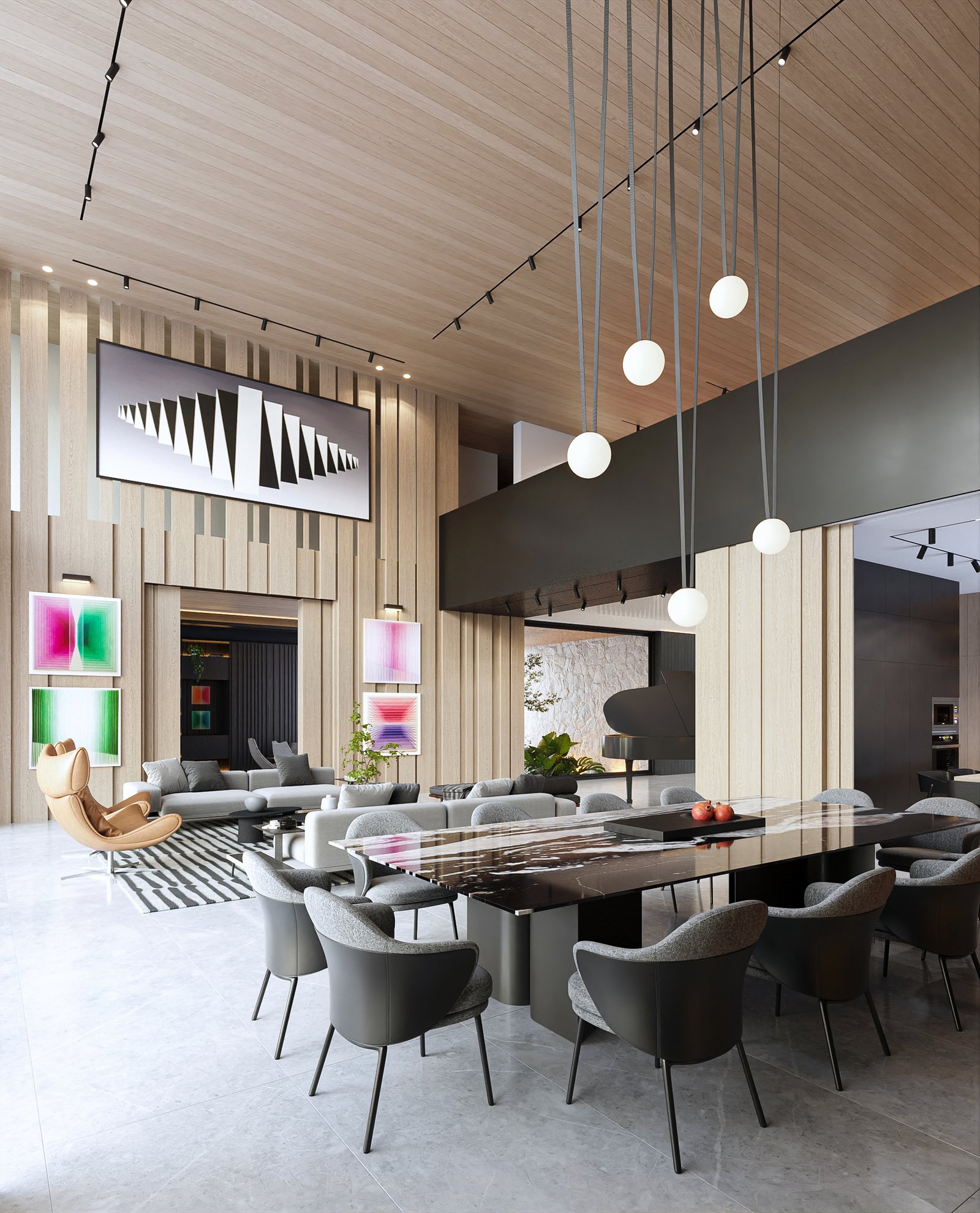 Interior Residential Render Architectural Visualization