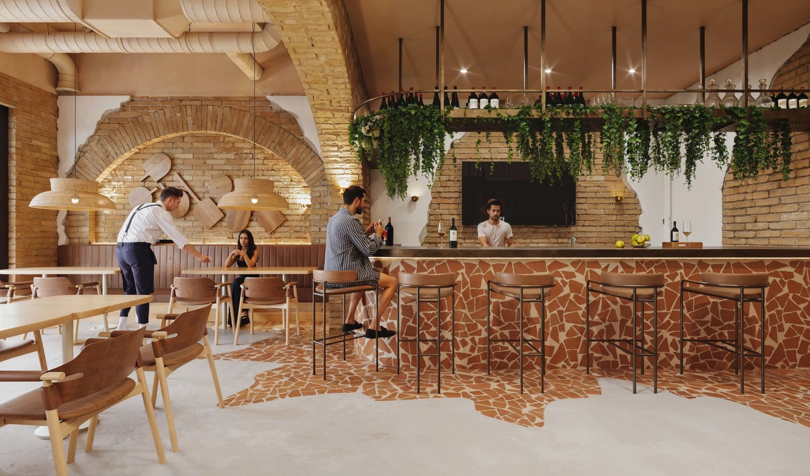 Interior Commercial Restaurant Render Architectural Visualization