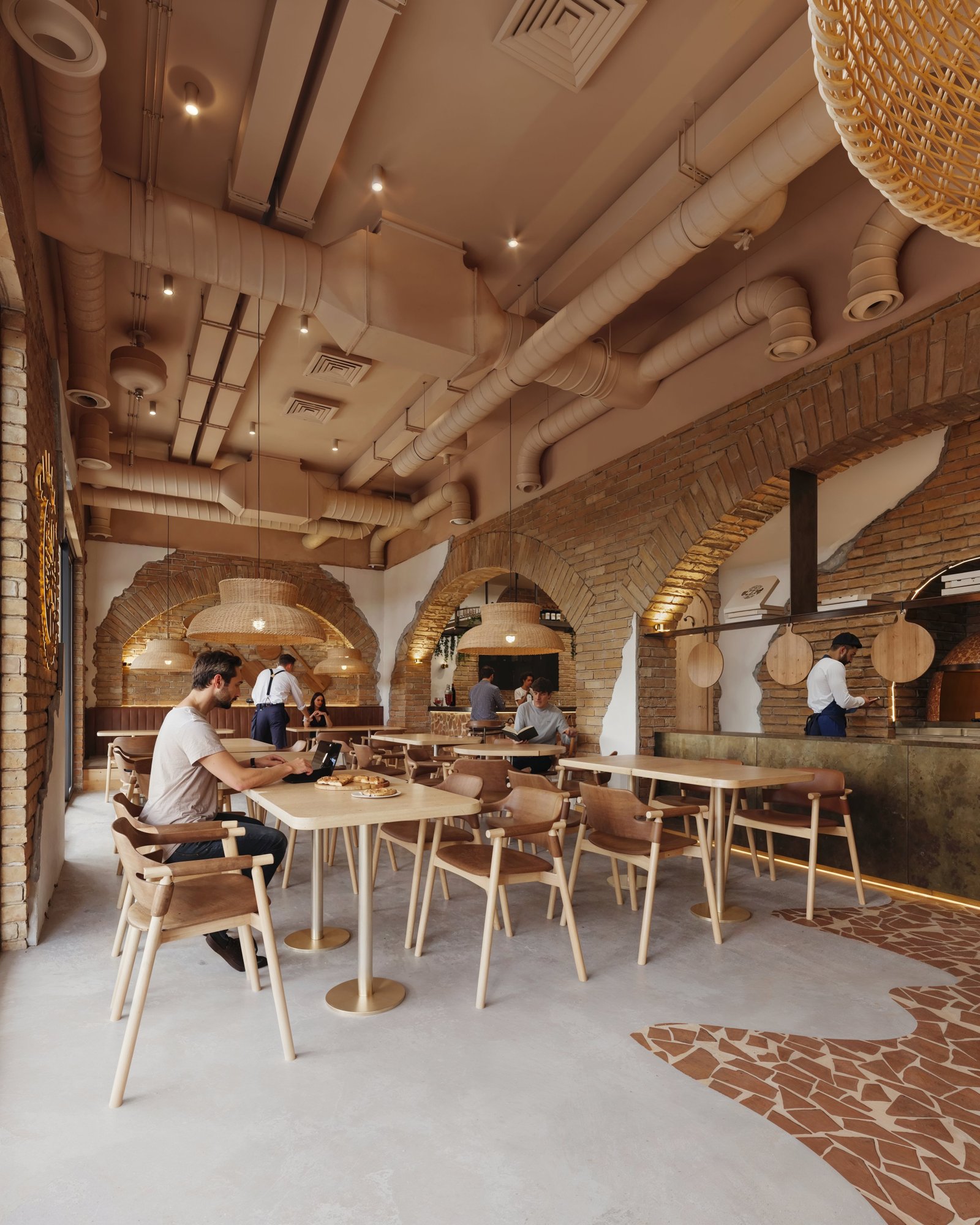 Interior Commercial Restaurant Render Architectural Visualization