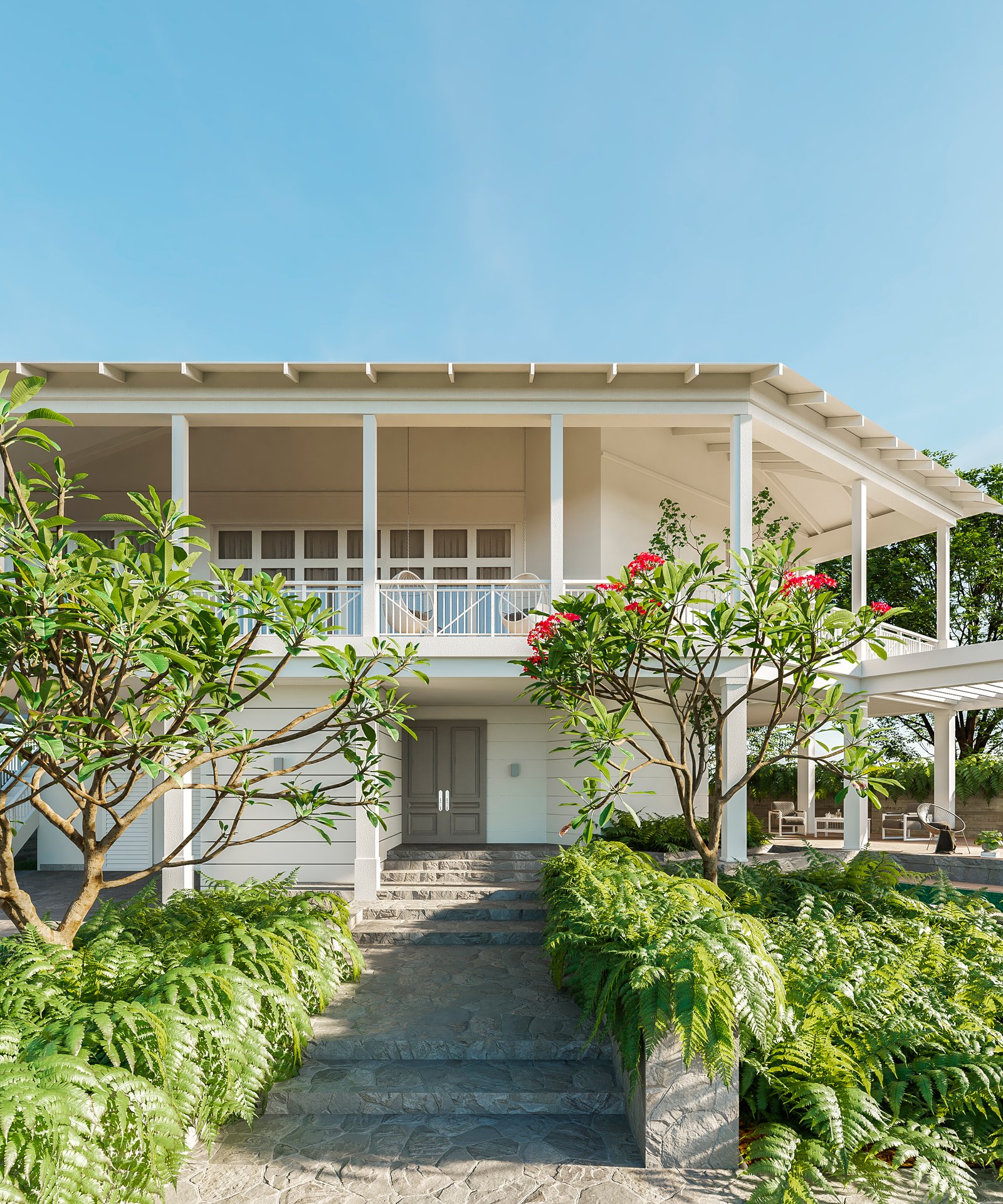 Exterior Residential Render Architectural Visualization