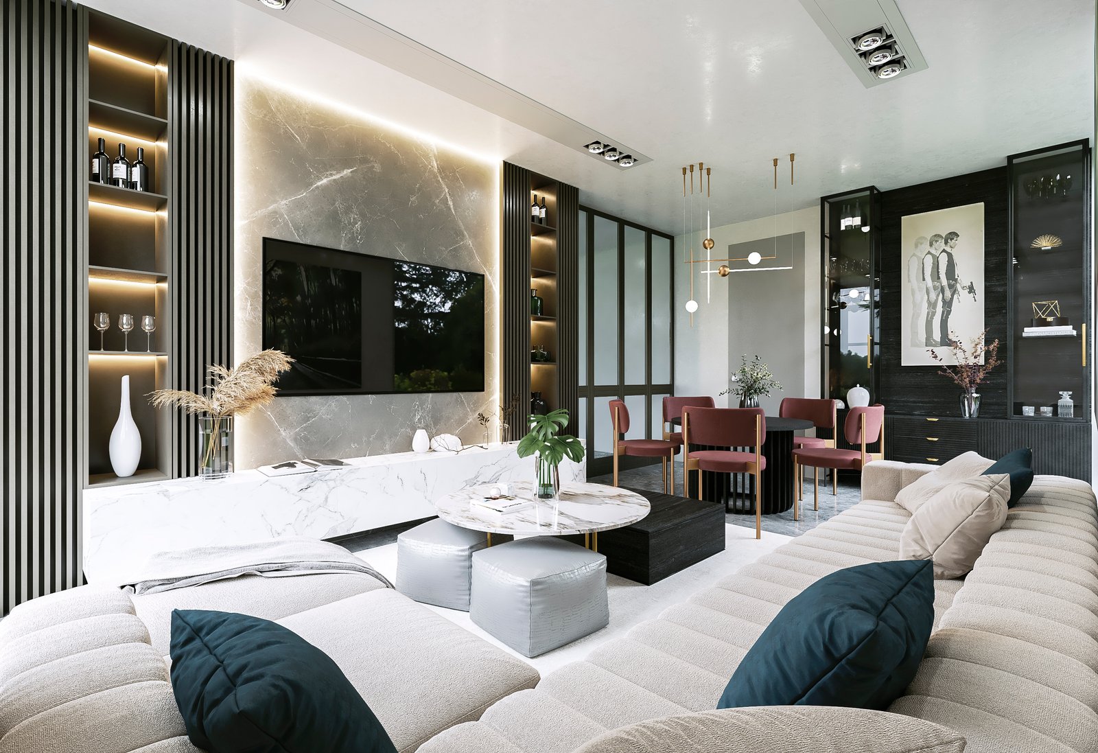 Interiors Residential Render Architectural Visualization