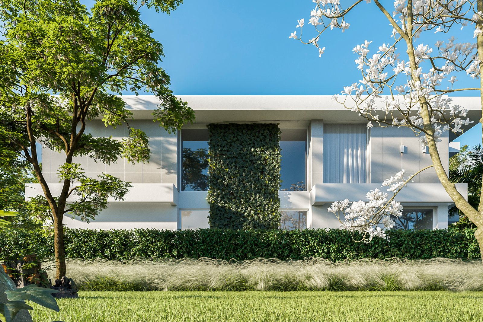 Exterior Residential Render Architectural Visualization