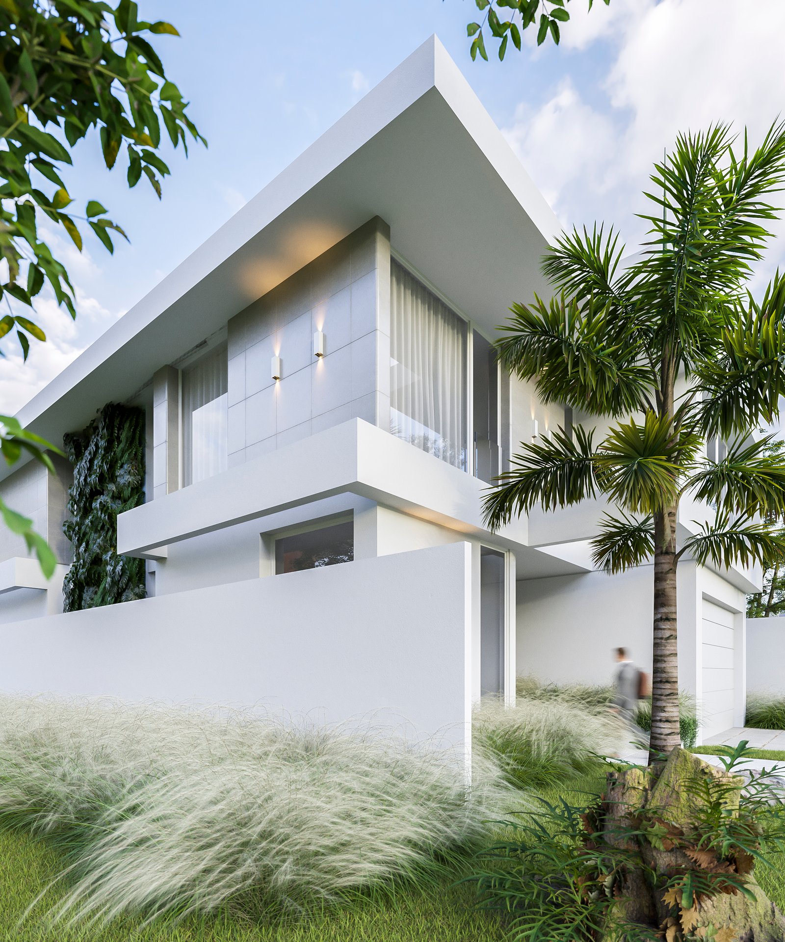 Exterior Residential Render Architectural Visualization