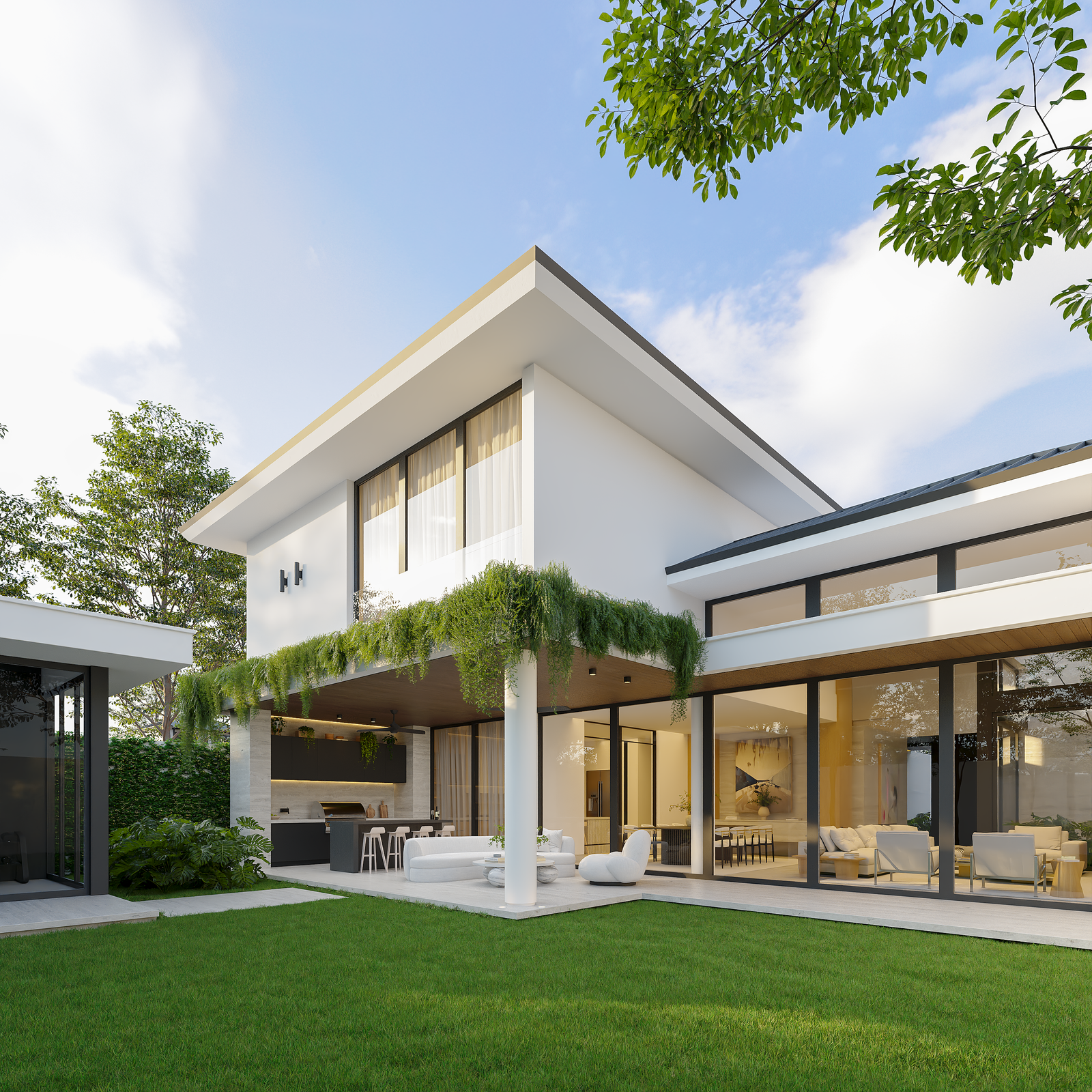 Exterior Residential Render Architectural Visualization