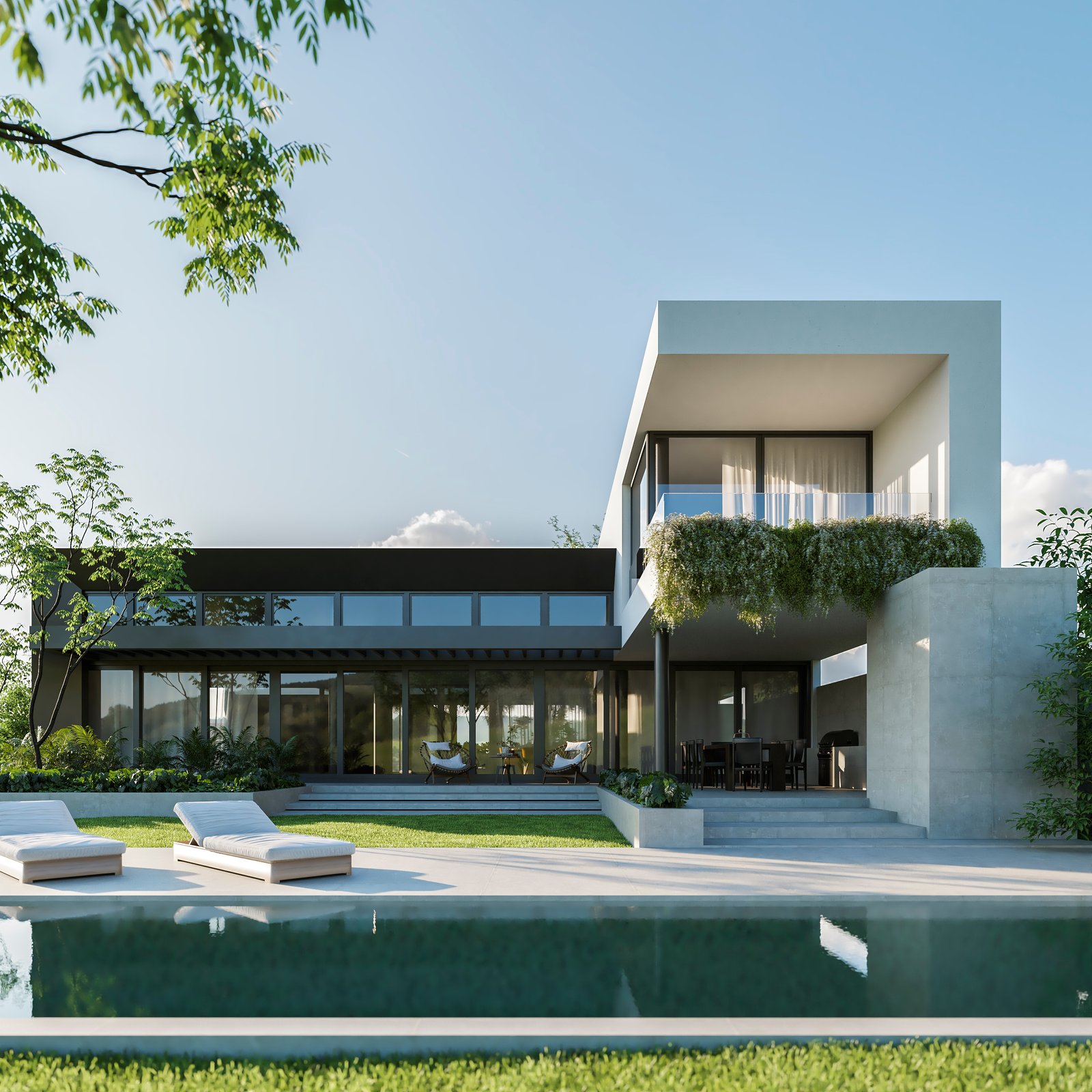 Exteriors Residential Render Architectural Visualization