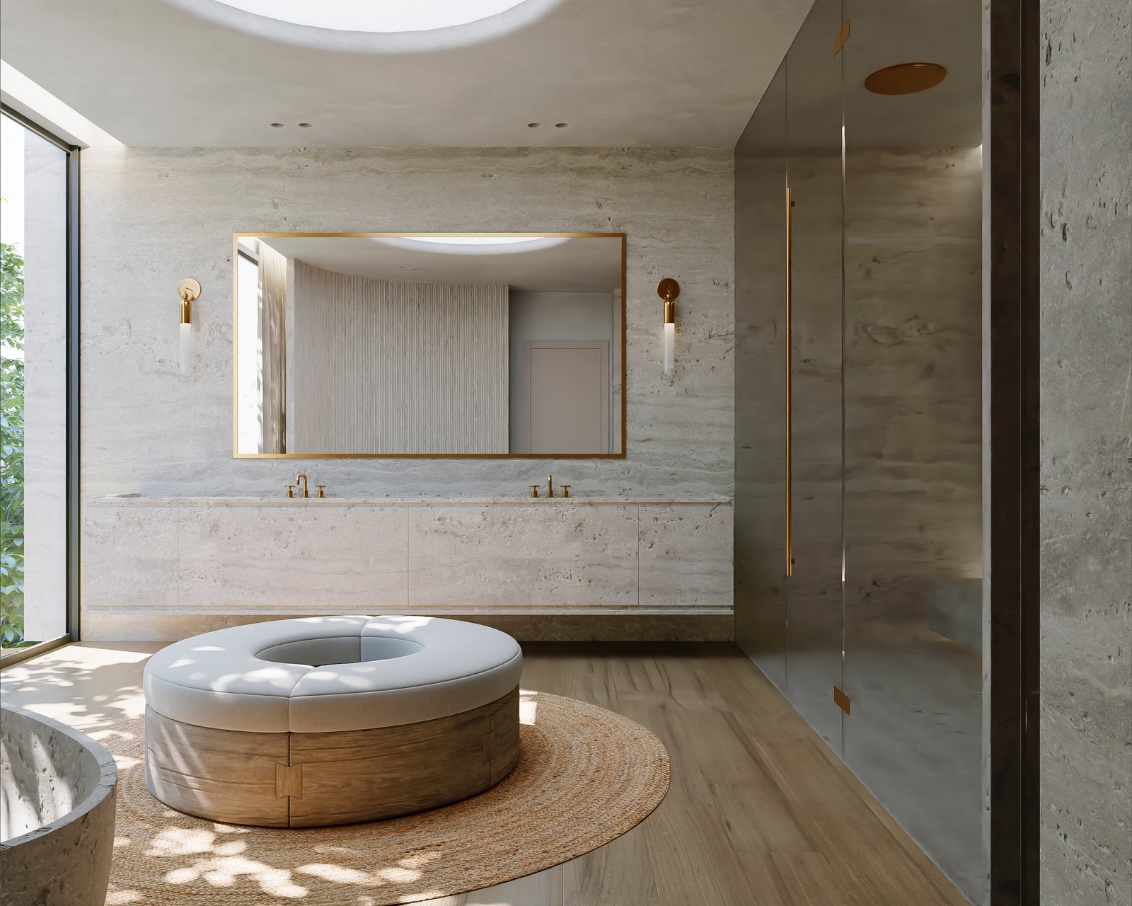 Interiors Residential Bathroom Render Architectural Visualization