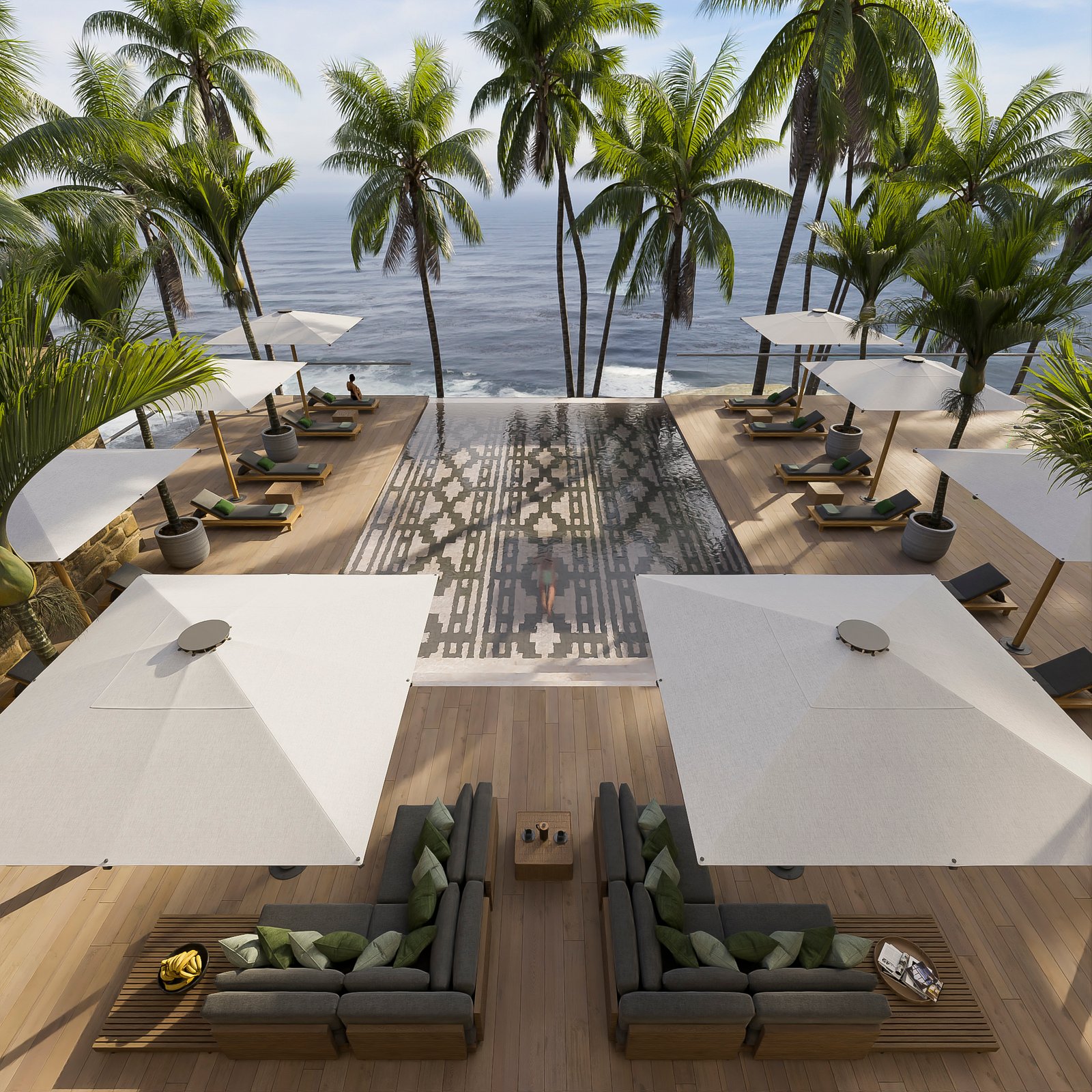 Exteriors Hotel Commercial Render Architectural Visualization