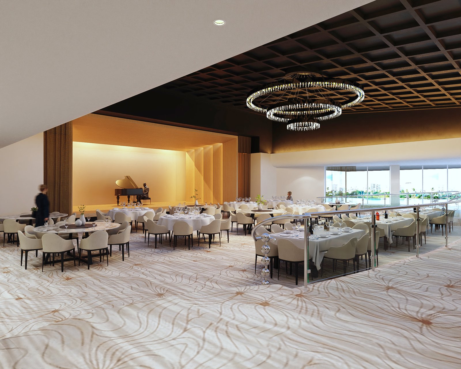 Interiors Hotel Commercial Render Architectural Visualization