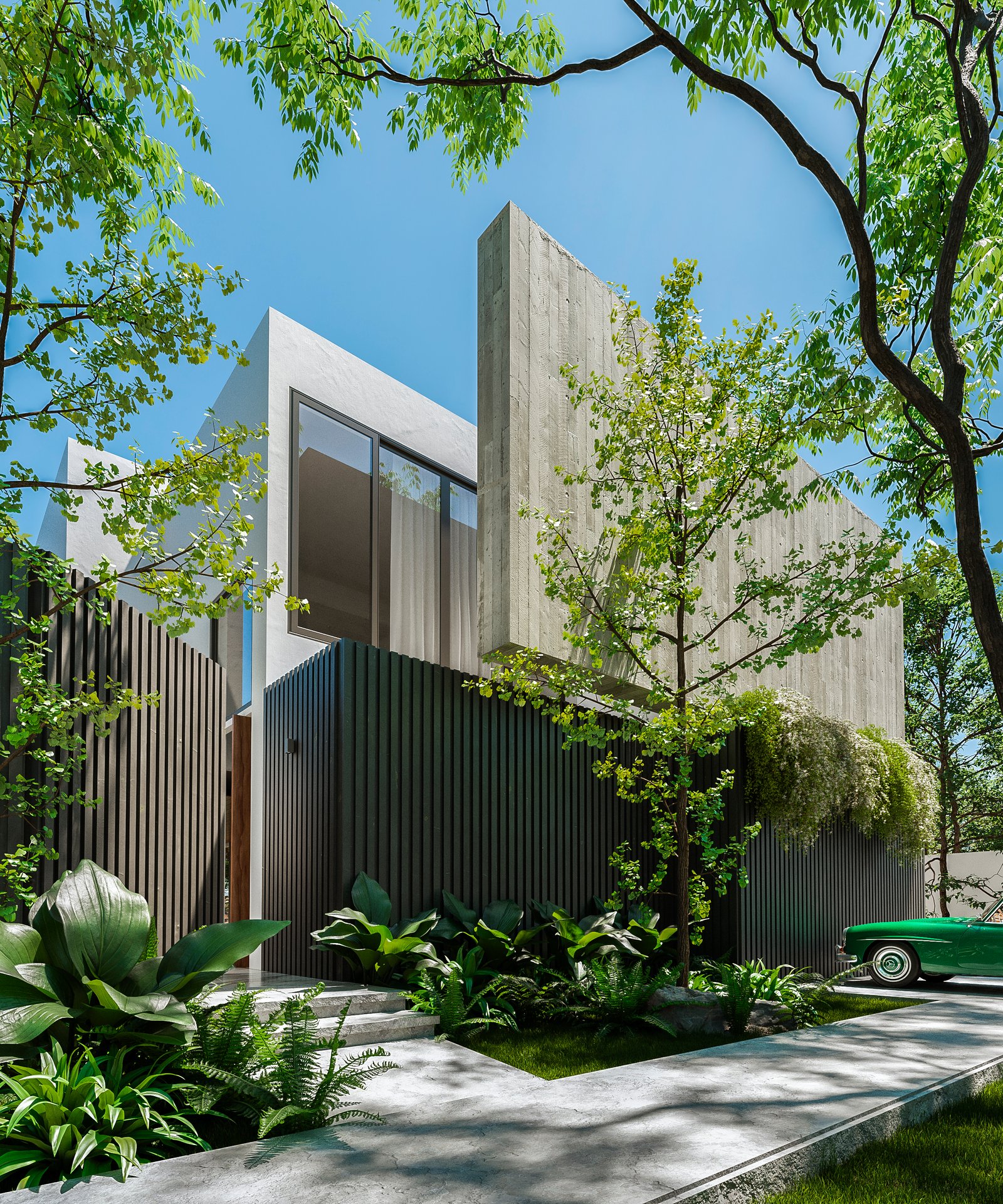 Exteriors Residential Render Architectural Visualization