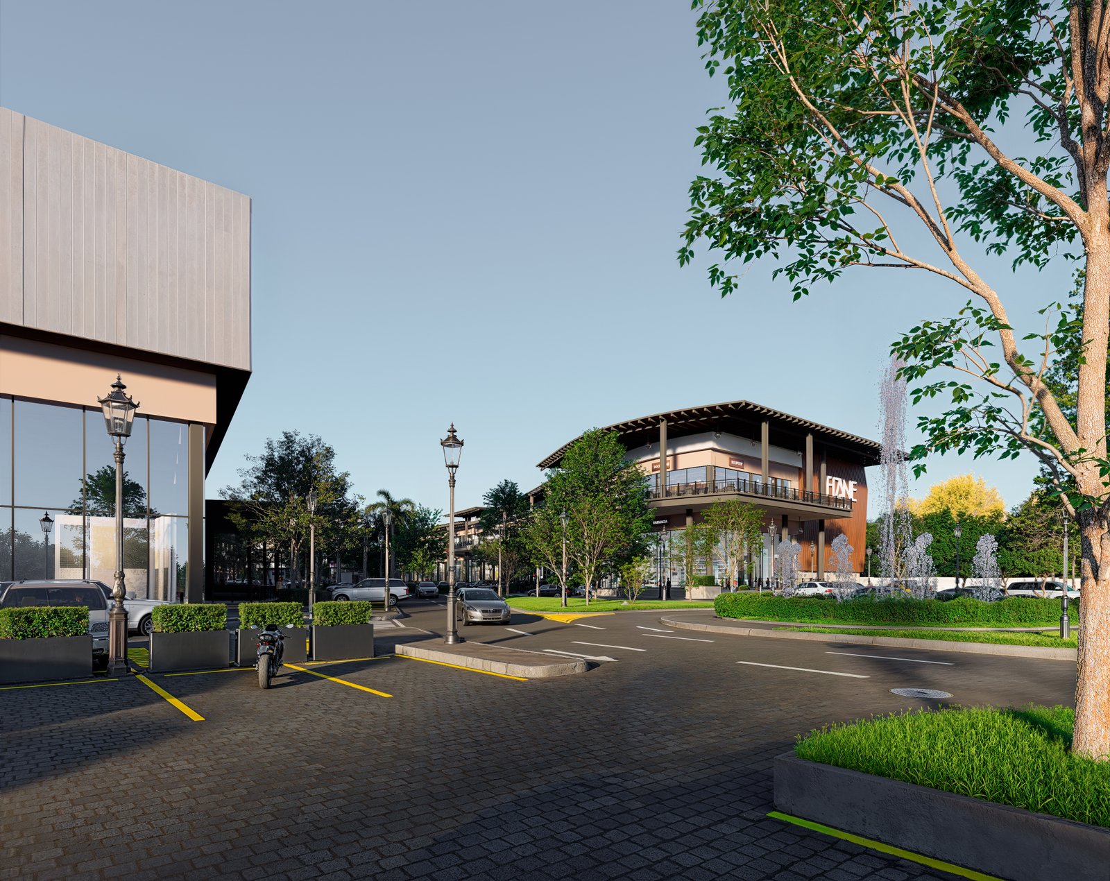 Project 39 image 4 Exteriors Commercial UrbanPlanning Fizane Stores Render Architectural Visualization