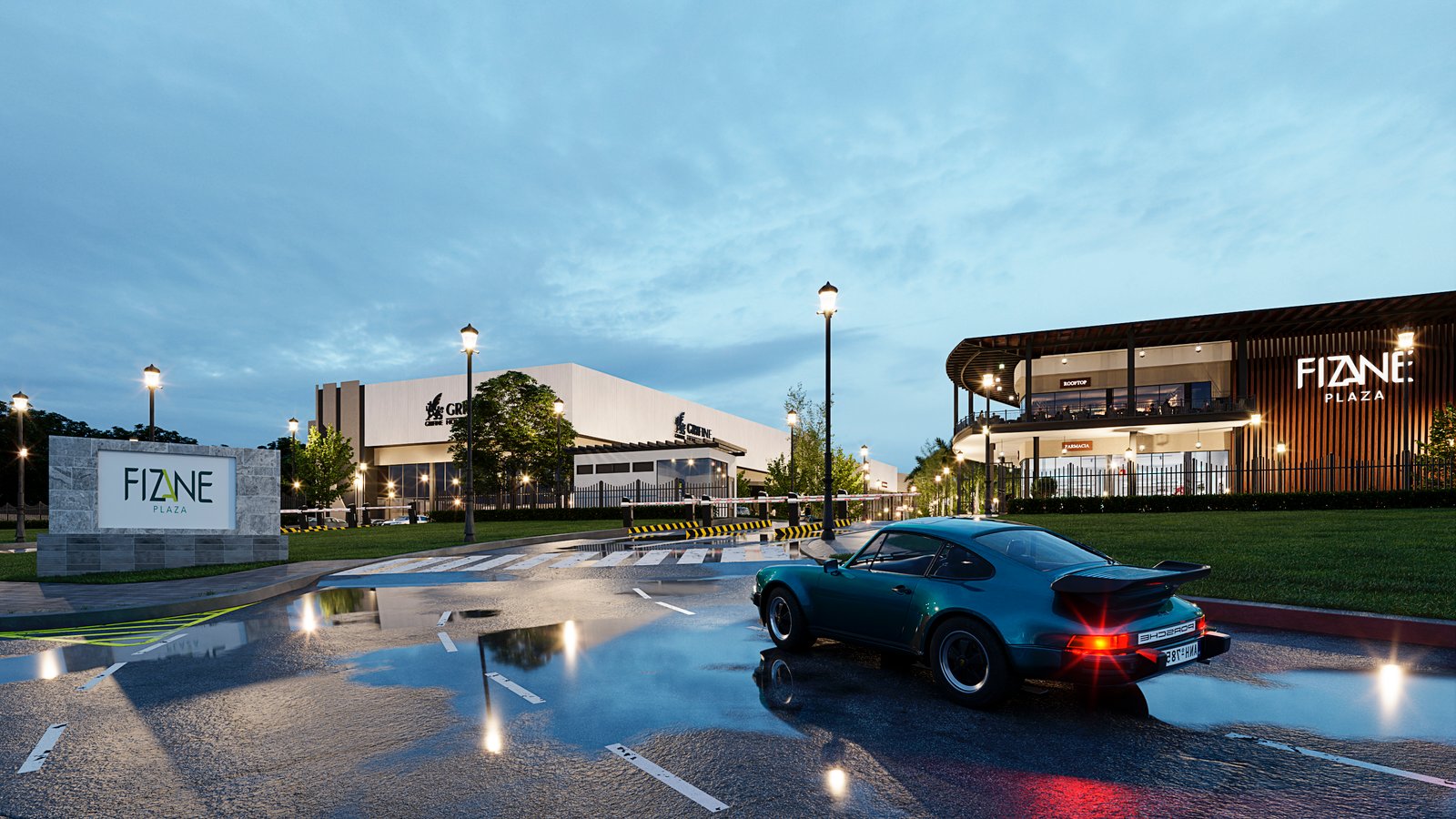 Project 39 image 11 Exteriors Commercial UrbanPlanning Fizane Stores Render Architectural Visualization