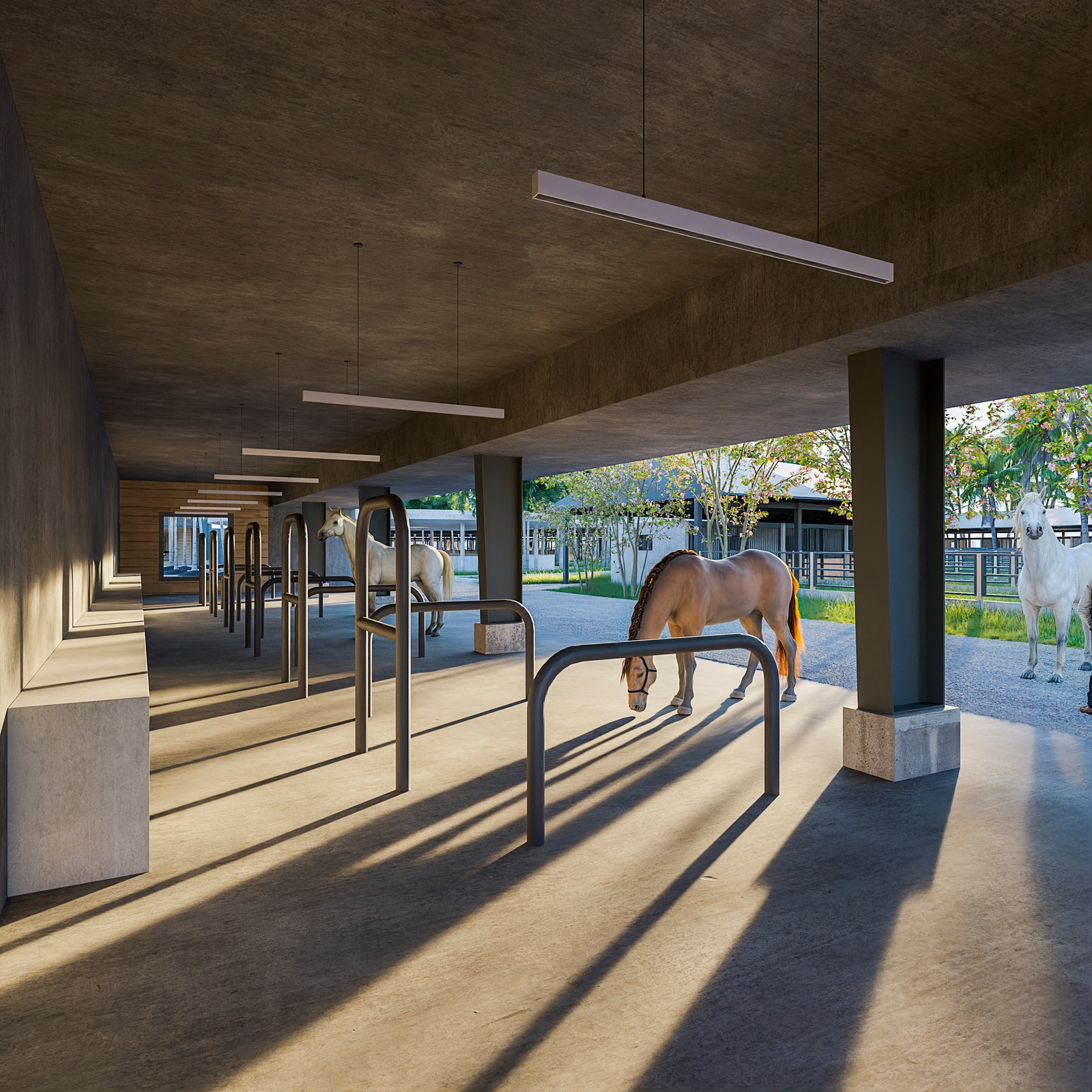 Project 41 image 13 Exteriors Commercial UrbanPlanning Stables Horses Render Architectural Visualization