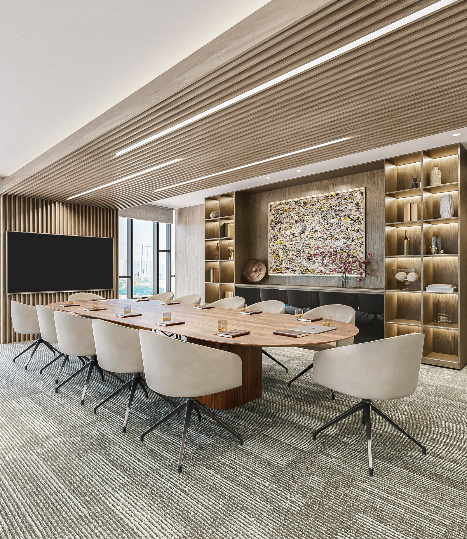 Interiors Office Commercial Render Architectural Visualization