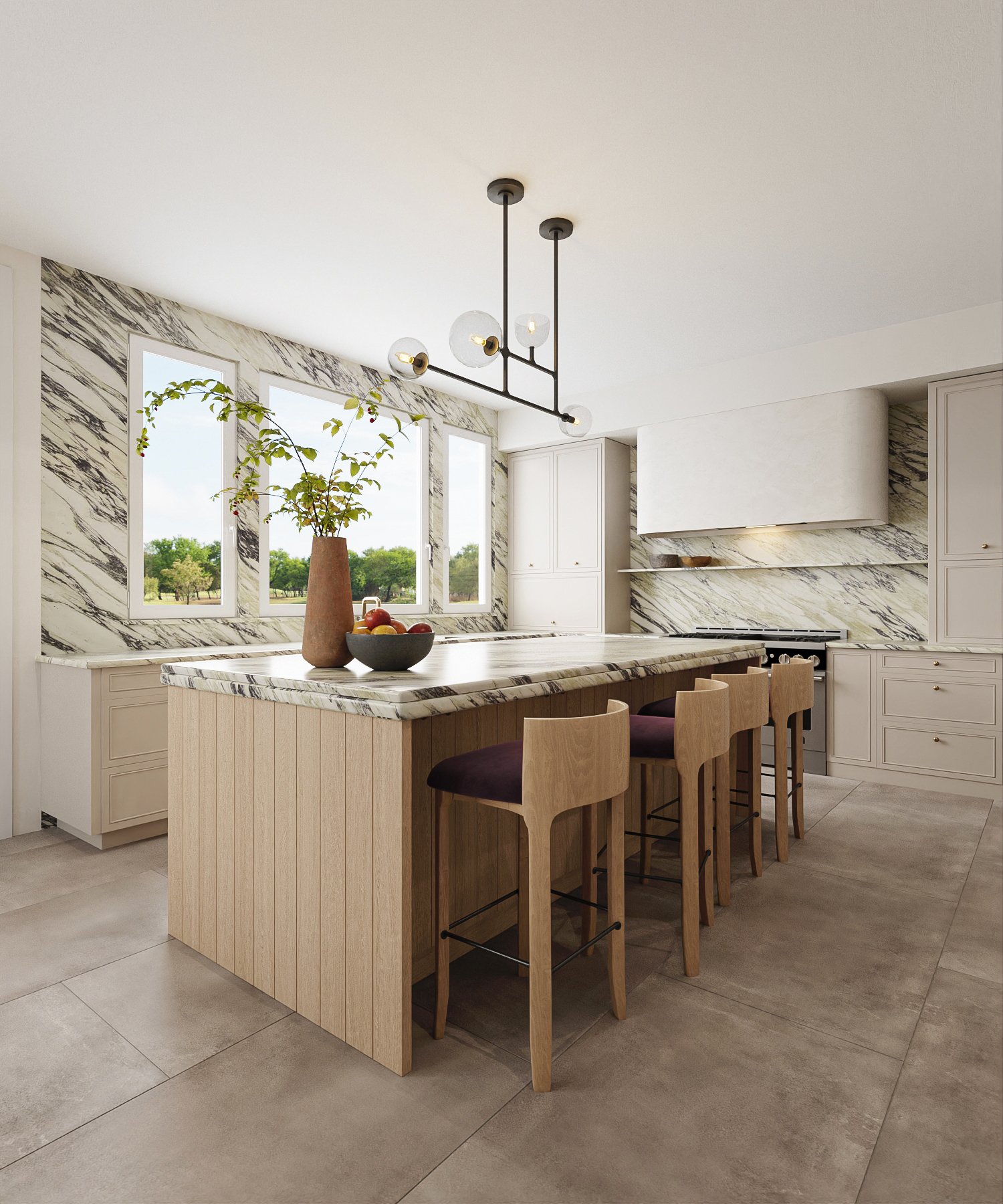 Project 51 image 3 Interiors Residential Kitchen Render Architectural Visualization