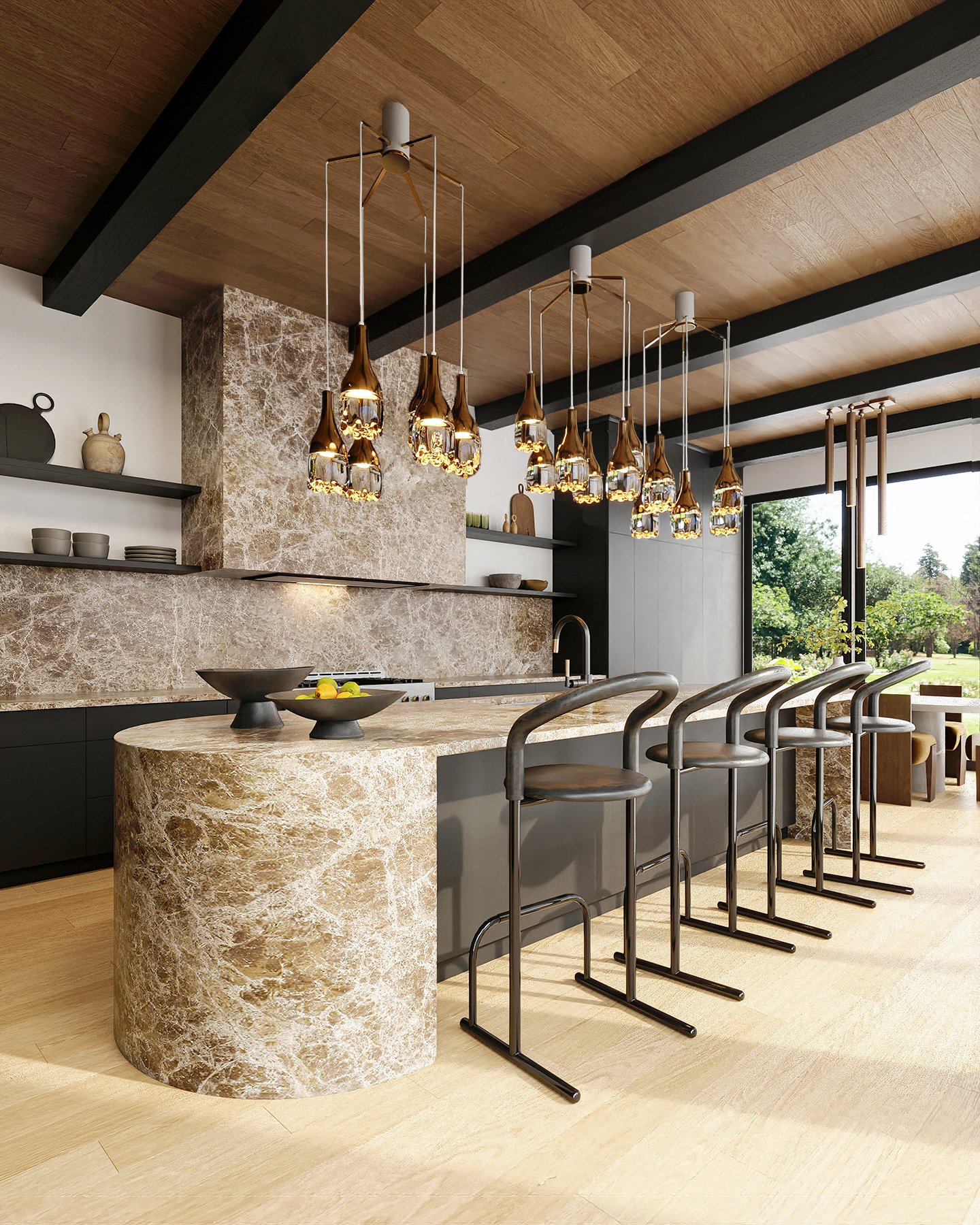 Project 53 image 2 Interiors Residential Kitchen Render Architectural Visualization