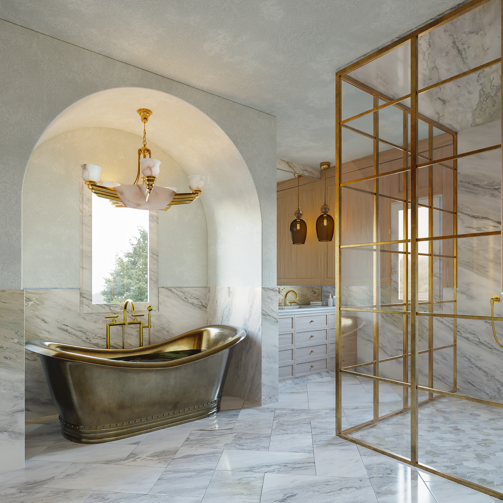 Project 55 image 4 Interiors Residential Render Bathroom Architectural Visualization