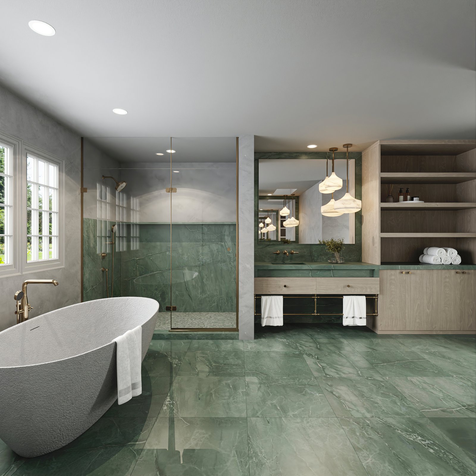 Project 60 image 3 Interiors Residential Bathroom Render Architectural Visualization