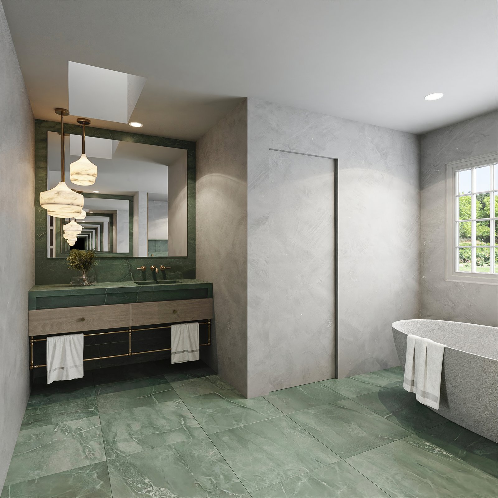 Project 60 image 4 Interiors Residential Bathroom Render Architectural Visualization