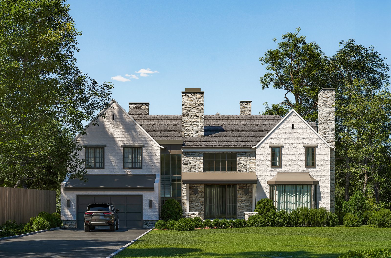 Exteriors Residential Render Architectural Visualization