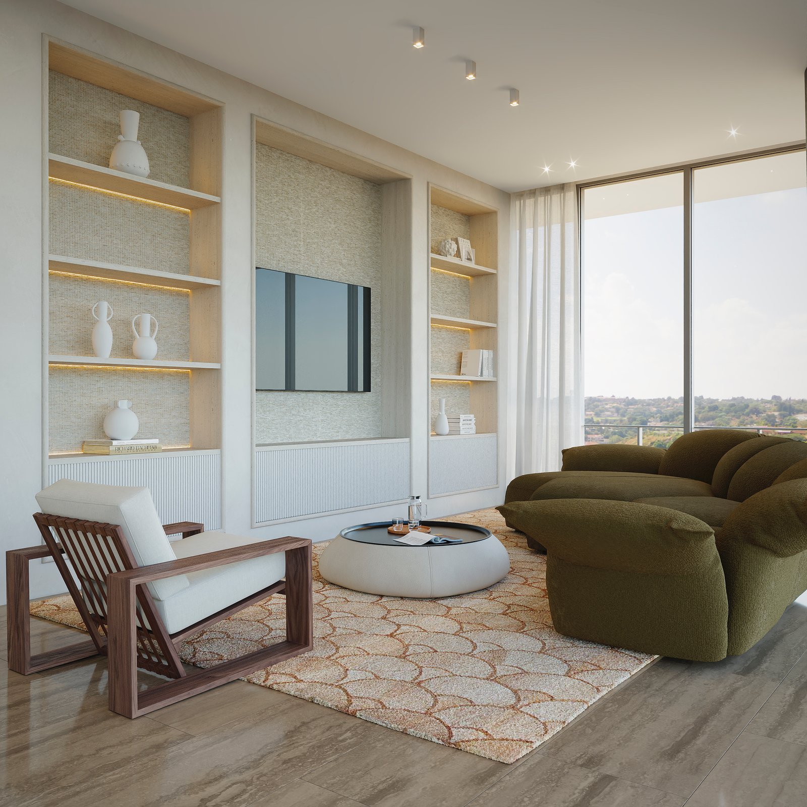 Interiors Hotel Commercial Render Architectural Visualization