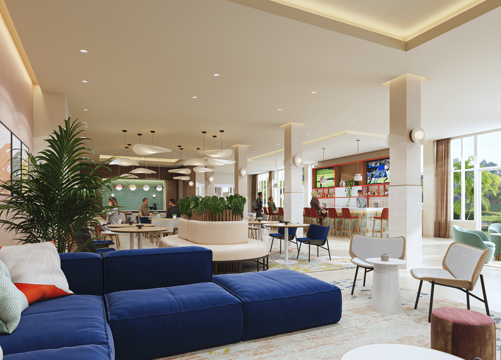 Interiors Hotel Commercial Render Architectural Visualization