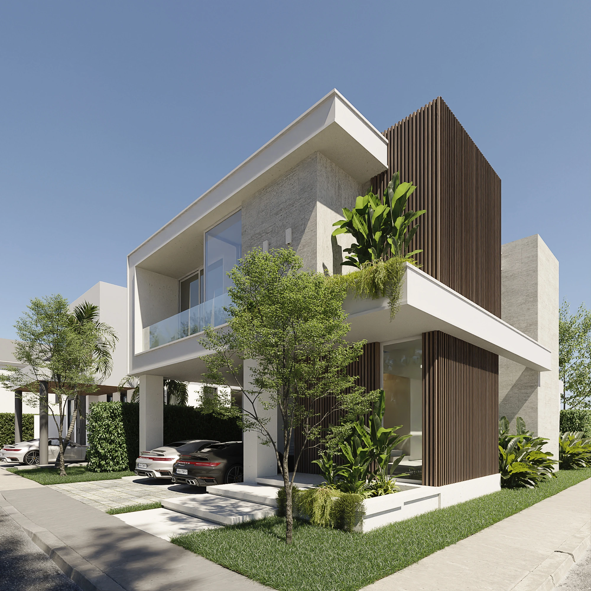 Exteriors Residential Render Architectural Visualization