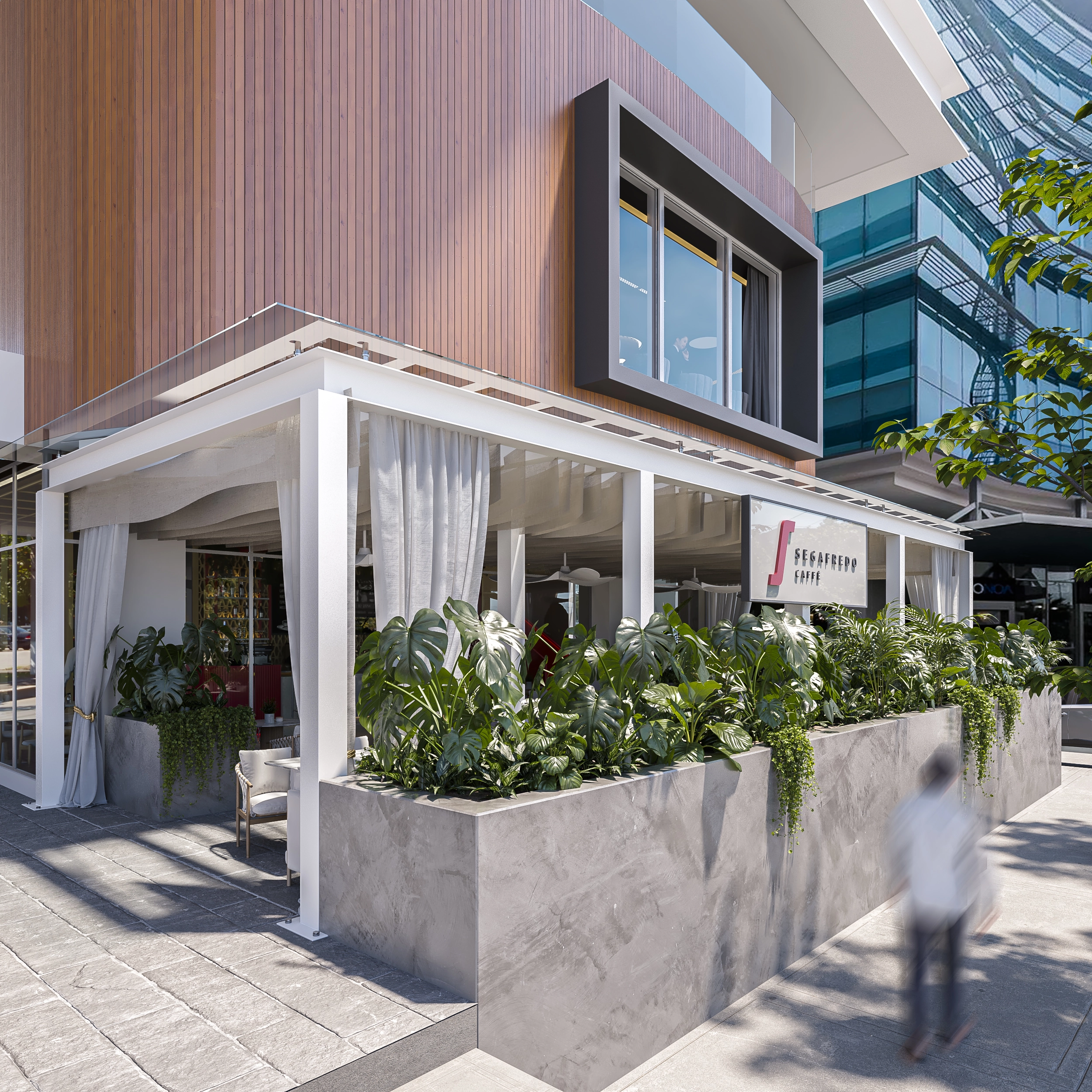 Interiors Exteriors Restaurants Render Architectural Visualization